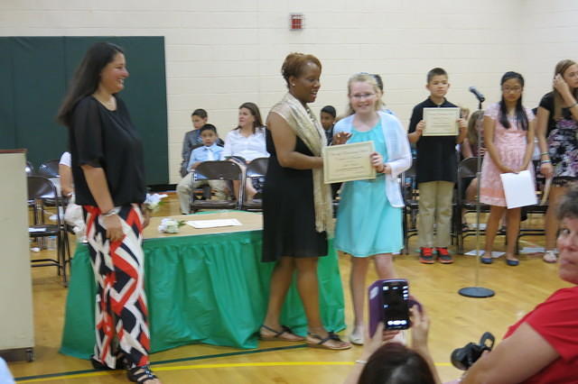 Receiving the President's Award for Academic Excellence