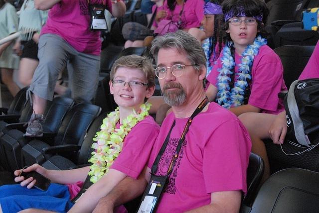 It was Stu's year to travel to Globals with Nathan!