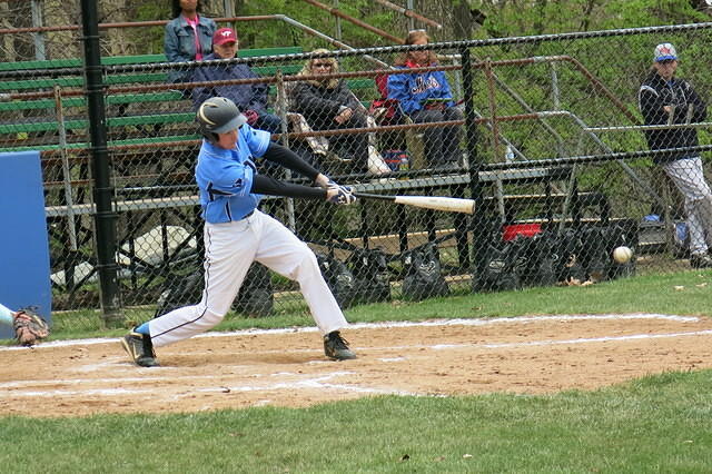 Flint playing high school baseball