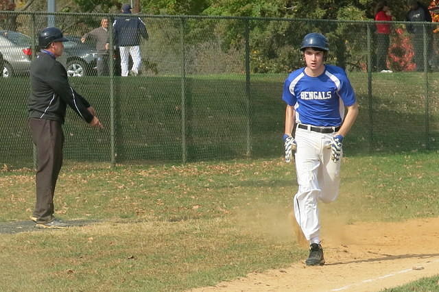 The boys are back at it with baseball in the fall