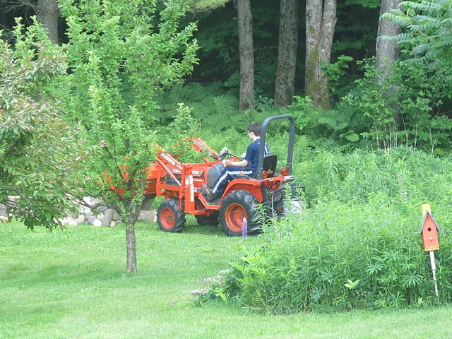 Flint's first run with the Kubota