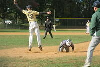 Nathan (now in 9th grade) playing a little 1st base